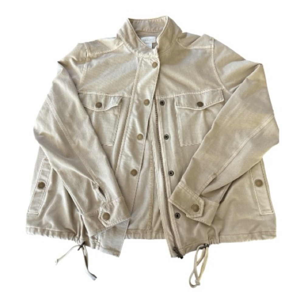 CASLON jacket, military inspired utility style Cotton, Draw string Size Large - Picture 6 of 6